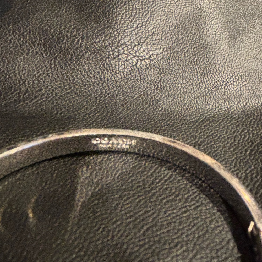 Coach silver bangle bracelet - Picture 2 of 3